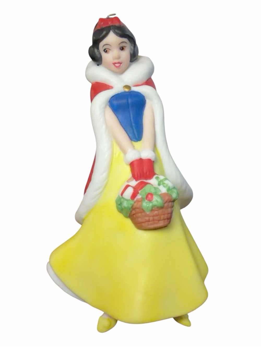 Vintage Disney Snow White Grolier porcelain treasures Christmas ornament w/box